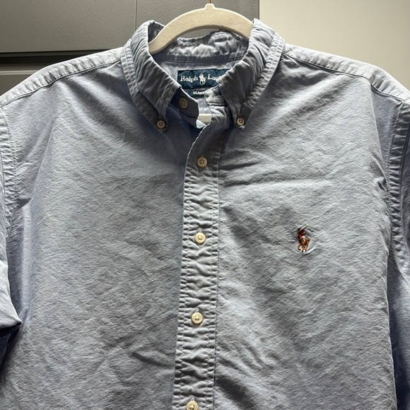 Polo by Ralph Lauren Blue Casual Button Down Shirt short sleeves NWOT - Picture 2 of 8
